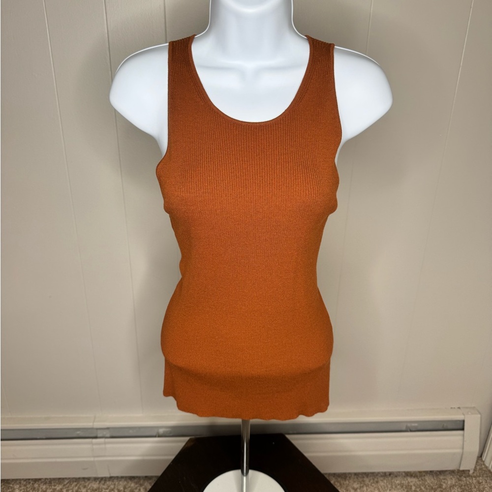 Banana Republic Burnt Orange Tank Top size large